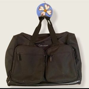 Black Calvin Klein Duffle Bag Nylon Designer Travel